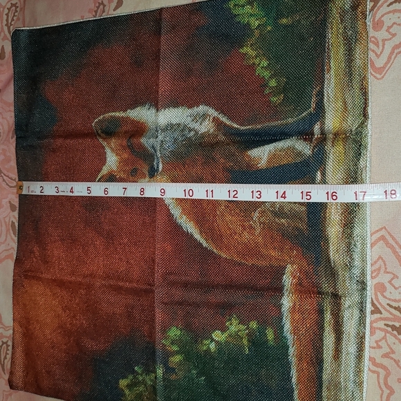 Fox Pillow Cover. Real Fox Cushion Cover - Picture 10 of 11